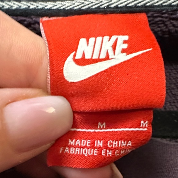 Nike Men's Dark Purple Quilted Sweater - Picture 7 of 7